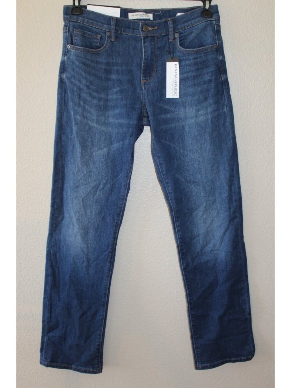 Banana Republic Womens Dark Wash Low Rise Straight Leg Jeans 28 NWT